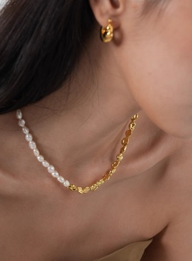 VOGUEWANG天然巴洛克珍珠项链