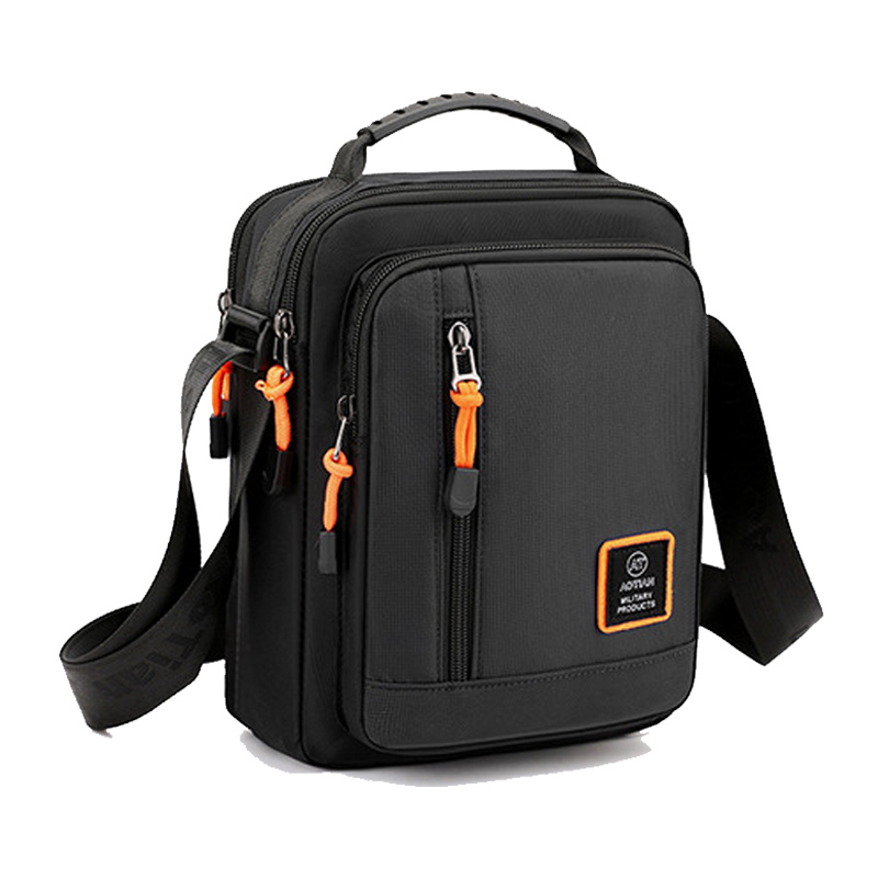 男款单肩小挎包休闲户外迷你斜挎包女男士小包包竖款多层小背包潮 - 图3