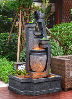 新中式落地循环流水摆件庭院装饰