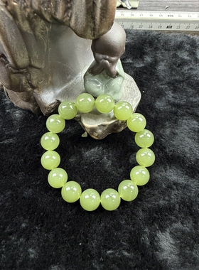 原创设计天然和田玉茶青卡12编号2332多样性发货