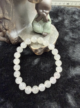 福利款原创设计天然和田玉烟紫卡8手串编号2339多样性发货