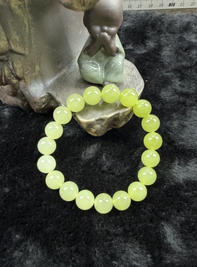 福利款原创设计天然和田玉青黄口卡10渐变手串编号2337多样性发货