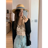 Летнее платье, подходит для подростков, французский стиль, цветочный принт