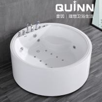 Quayne double lovers surf massage thermostatic heating independent round bathtub Japanese style European-style net red bath basin