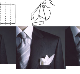 纯白色男士西装礼服手帕口袋巾