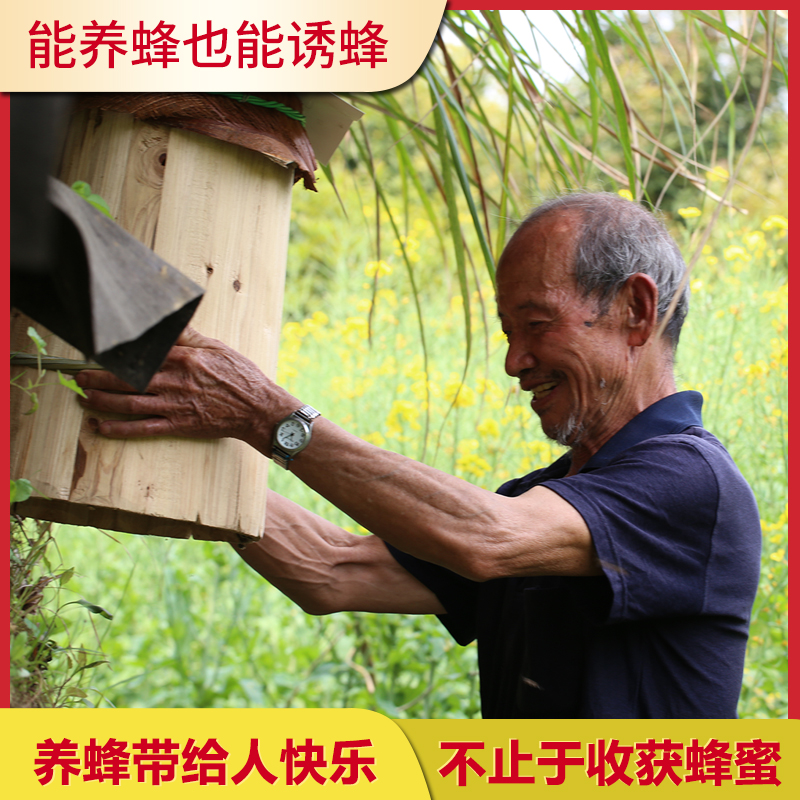 传统老式杉木养蜂桶诱养两用土蜂圆桶收蜂桶懒人养蜂诱蜂桶三峡桶-图2