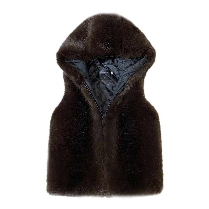 秋冬儿童马甲韩版男童女童连帽洋气仿貂皮马甲宝宝外穿棉背心马夹,淘宝优惠券,粉丝福利购,淘宝优惠卷