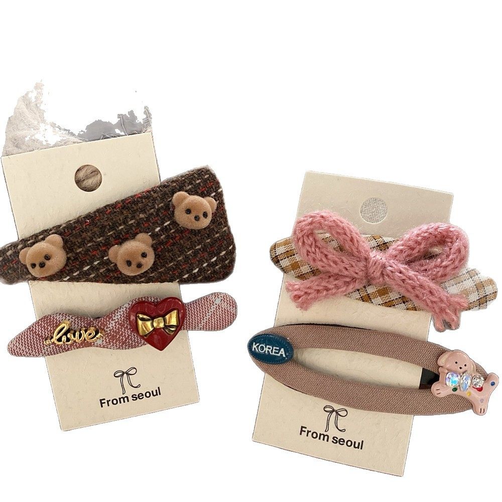 韩国东大门新款亮金蝴蝶结发夹鸭嘴夹新年优雅红色发卡ins侧边夹,淘宝优惠券,粉丝福利购,淘宝优惠卷