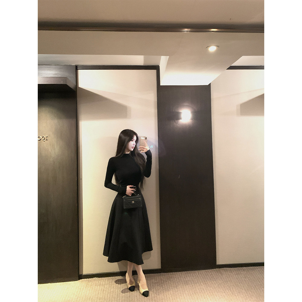 THE SWAN司凰轻奢 京式优雅 Ra1ph Laure*低调奢华老钱质感小黑裙 - 图3