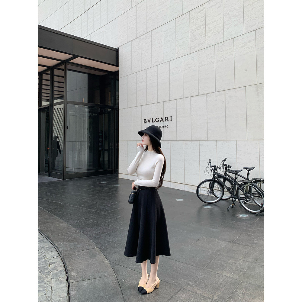 THE SWAN司凰轻奢 京式优雅 Ra1ph Laure*低调奢华老钱质感小黑裙 - 图2