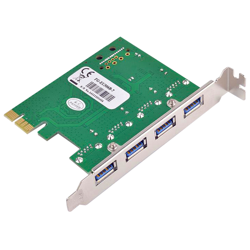 SYBA西霸FG-EU306B-7 PCI-E转USB3.0扩展卡 固态电容 总线供电 - 图2