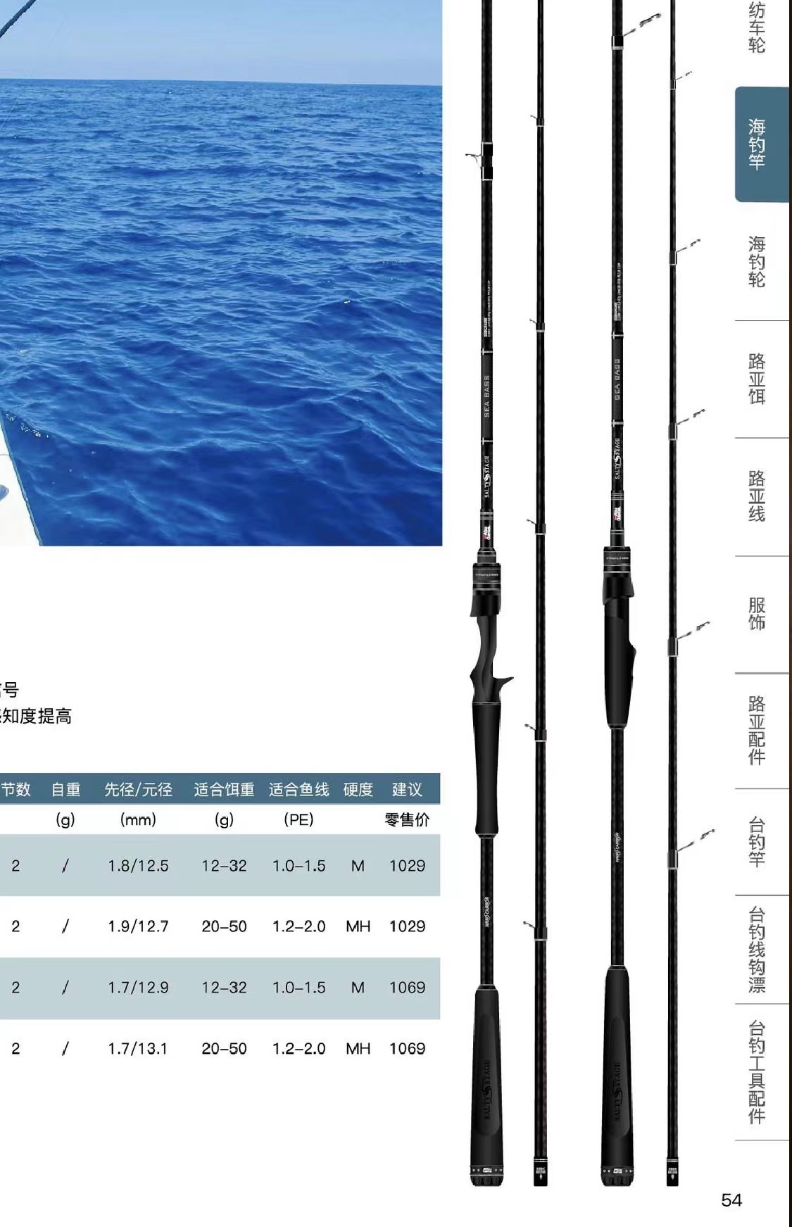 Abu阿布22新款远投海鲈竿 2.59米直柄杆枪柄翘嘴路亚竿全富士现货 - 图1