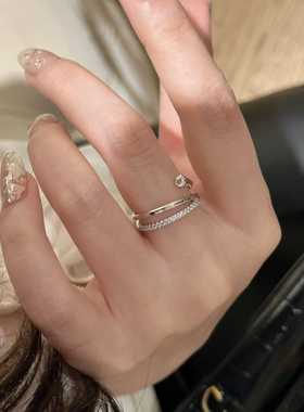 公主的戒指高端简约食指开口戒指