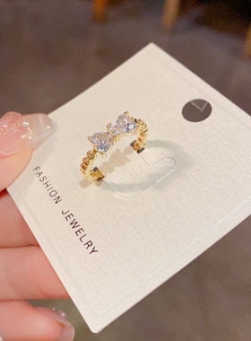 轻奢超闪蝴蝶高级感戒指