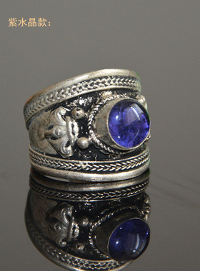 拉萨藏式尼泊尔民族风绿松石戒指