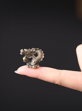 迷你祥龙微景观造景合金小摆件沙盘假山盆景工艺品小物件装饰品
