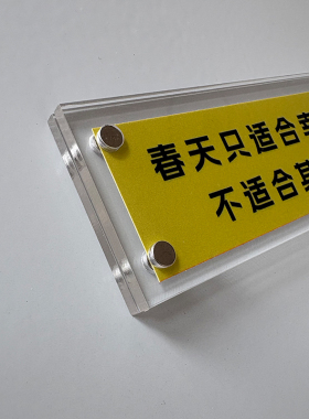 春天只适合幸福 不适合其它 治愈系文字冰箱贴创意礼物家居装饰