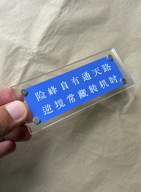 险峰自有通天路 逆境常藏转机时 治愈系正能量励志冰箱贴礼物