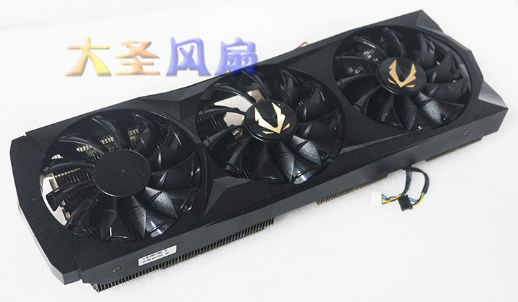 索泰RTX2080Ti AMP显卡散热器 原装5铜管散热片总成 孔距71mm - 图1