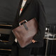 2026 Korean men's bag British retro bag men's and women's handbags briefcase portable shoulder document bag computer bag