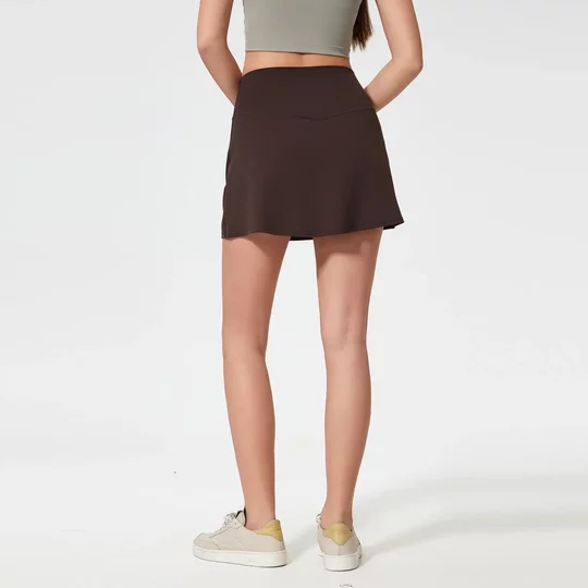 运动短裙女夏季新款户外运动网球裙防走光速干跑步健身瑜伽半身裙