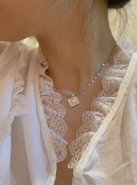 TYUSHA独家温柔方牌项链中长款