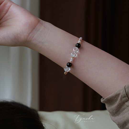 TYUSHA original crystal agate pearl beaded bracelet