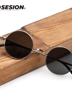 posesion复古风近视圆形偏光镜