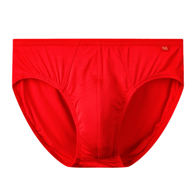 依之舍男士红内裤本命年红色三角裤男内裤属马冰丝过年大红短裤头,淘宝优惠券,粉丝福利购,淘宝优惠卷
