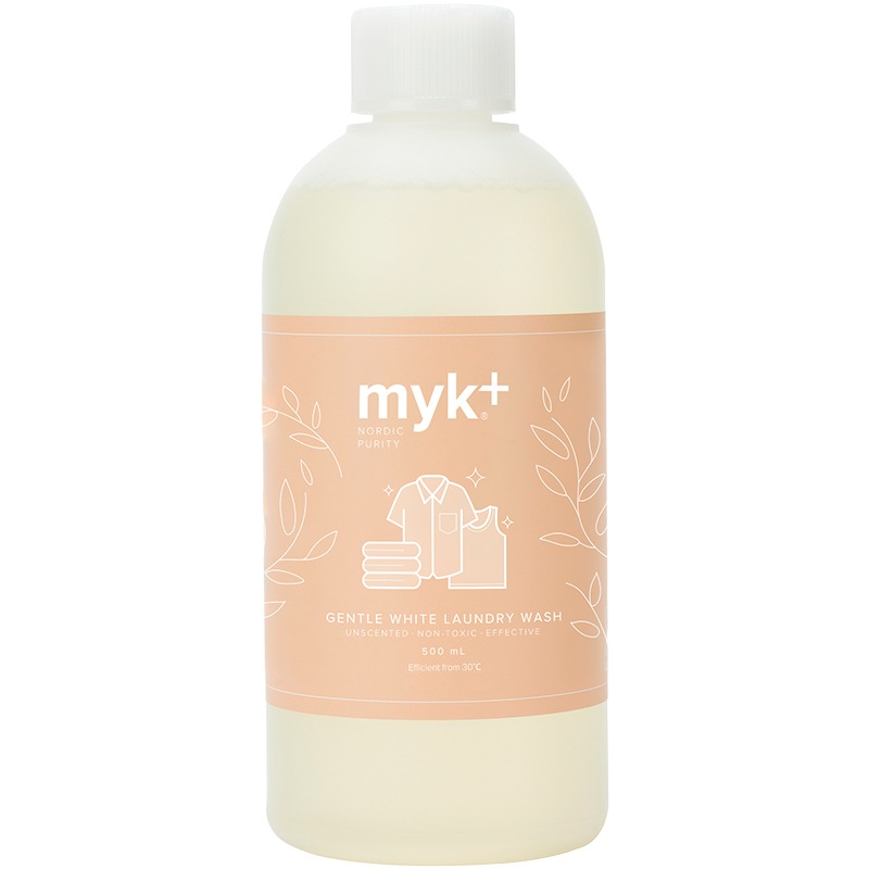 丹麦MYK+洣洣温和纯净酵素/羊毛丝绸/白色衣物洗衣液980ML - 图3