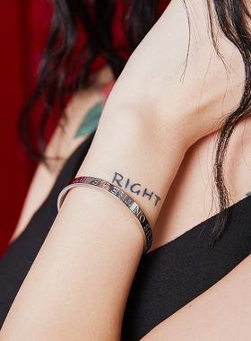 钛钢情侣国潮风饰品礼物手镯