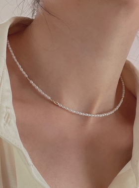 极细强光珍珠小米粒女