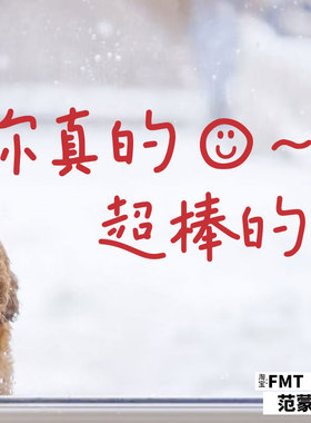 你真的超棒镜子自拍装饰贴纸激励