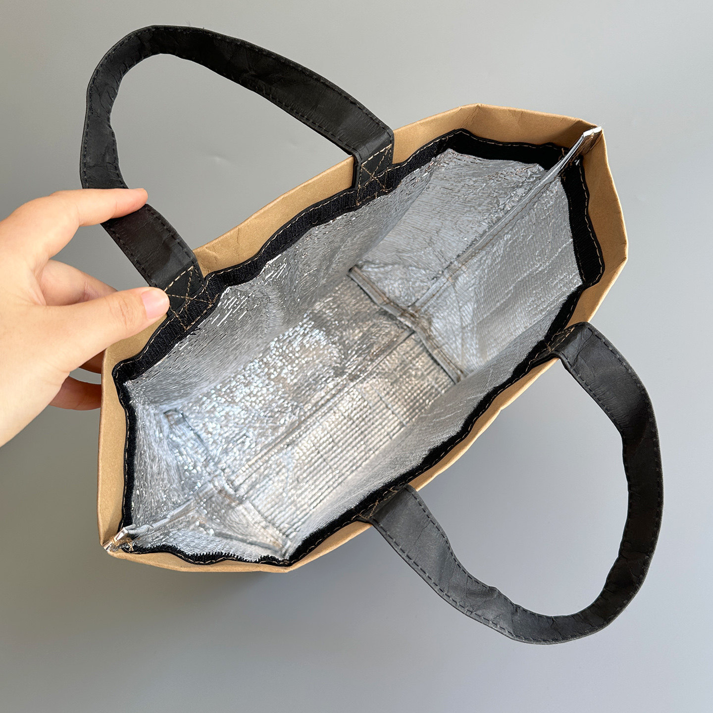 出口瑞士原单！环保加厚可水洗杜邦纸午餐包 保温保冷露营野餐包,淘宝优惠券,粉丝福利购,淘宝优惠卷