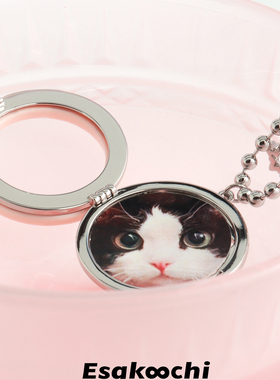 Esakoochi电子养宠~原创可爱猫狗相框项链可换照片闺蜜情侣送礼