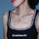 Esakoochi Taboo Series~Original personality trendy and cool cross necklace for women ins dark clavicle chain cold style