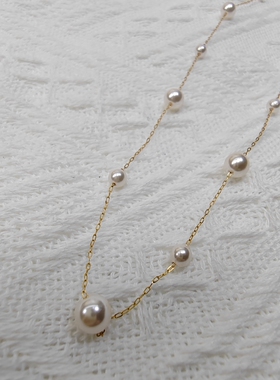 满天星毛衣链珍珠Y字链