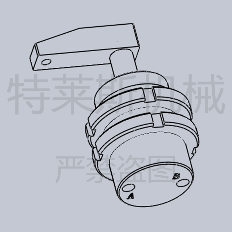 空压转角缸 螺纹型转角缸 ASC TB 螺纹转向气缸 - 图2