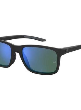 代购Under Armour/安德玛太阳眼镜黑灰框绿镜片全框防滑男款轻便