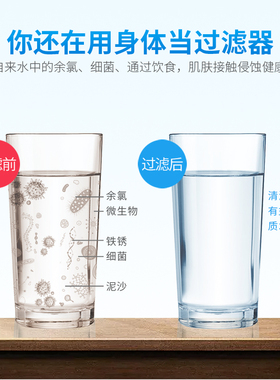 净恩水龙头净水器  滤水器 前置净化器 家用厨房直饮自来水过滤器
