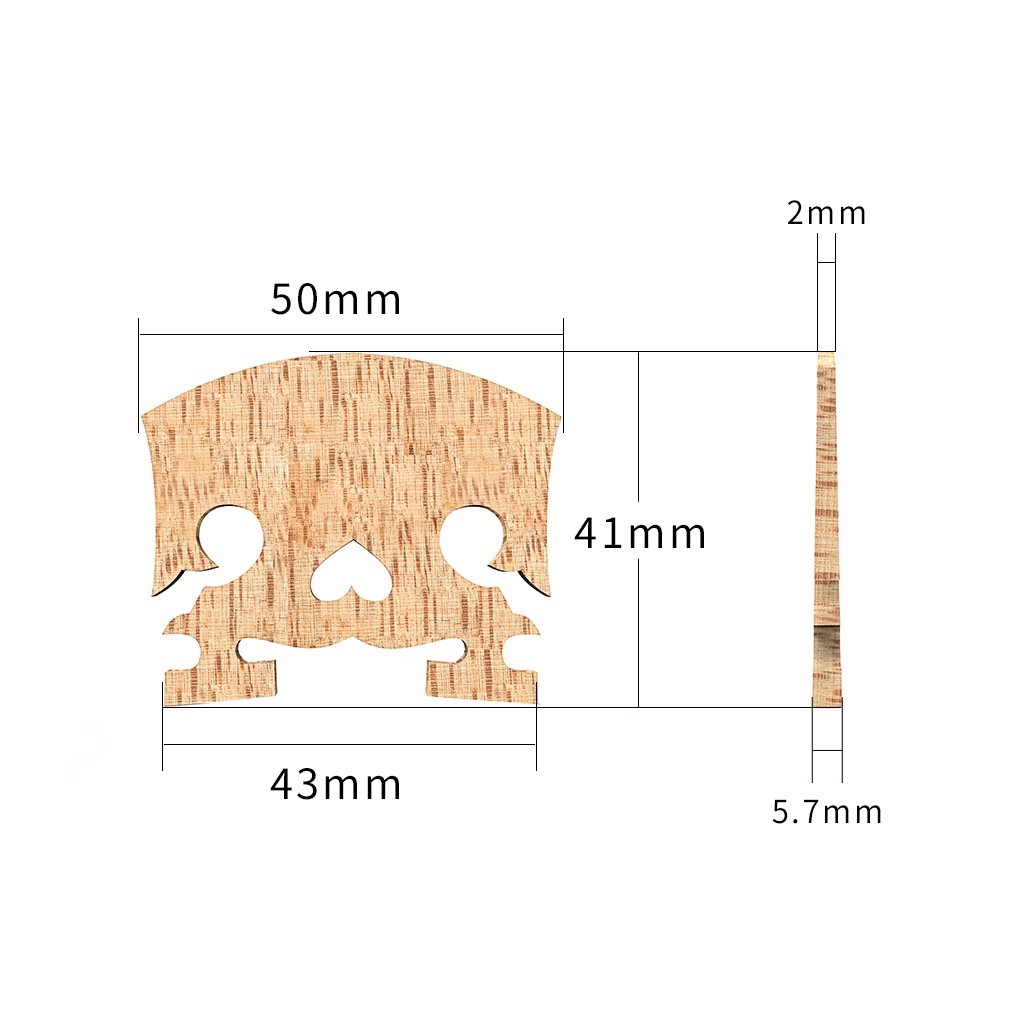 小提琴琴码巴洛克琴码桥小提琴码子 4/4小提琴配件琴码-图3