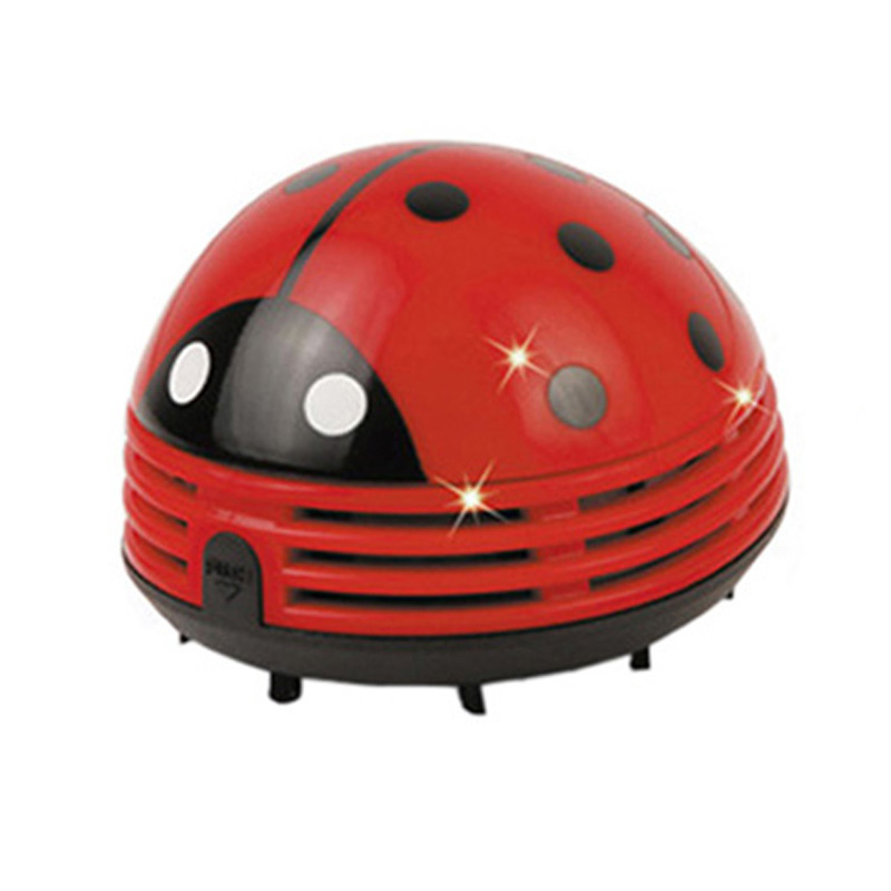 可爱造型手持迷你桌面甲虫吸尘器学生键盘清洁办公瓢虫清扫除尘器 - 图3