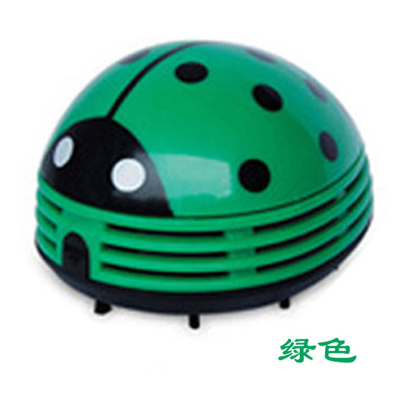 可爱造型手持迷你桌面甲虫吸尘器学生键盘清洁办公瓢虫清扫除尘器 - 图2