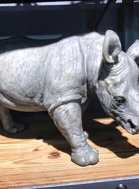 叮当堂犀牛欧式摆件现代简约客厅红酒柜家居创意工艺品NEW动物款