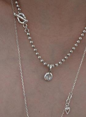 PetitQuatre手工纯银珠珠项链