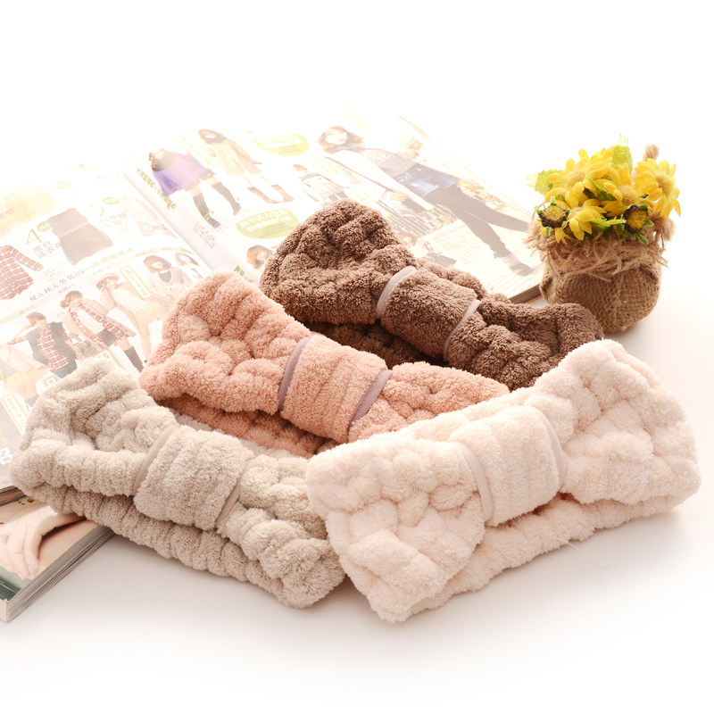 【高档】洗脸发带韩国可爱蝴蝶结头饰束发带敷面膜化妆发箍发套,淘宝优惠券,粉丝福利购,淘宝优惠卷