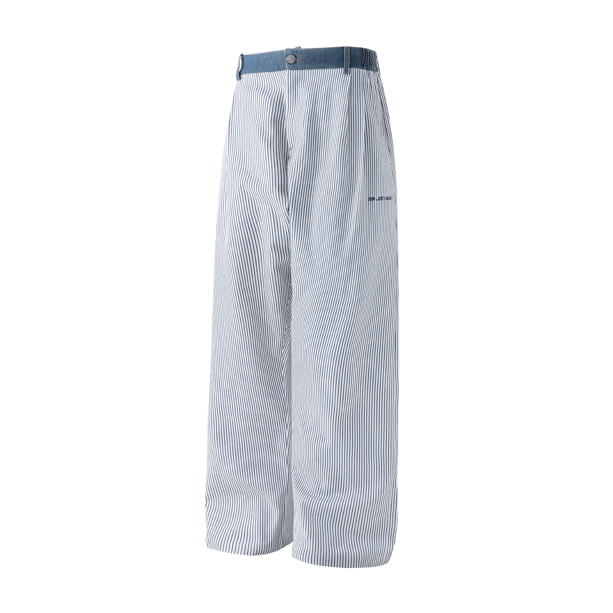 BJHG不计后果复古条纹拼接休闲裤子男款松弛感cleanfit简约直筒裤,淘宝优惠券,粉丝福利购,淘宝优惠卷