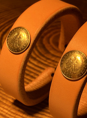 真币财布扣皮手环牛皮16MM宽复古