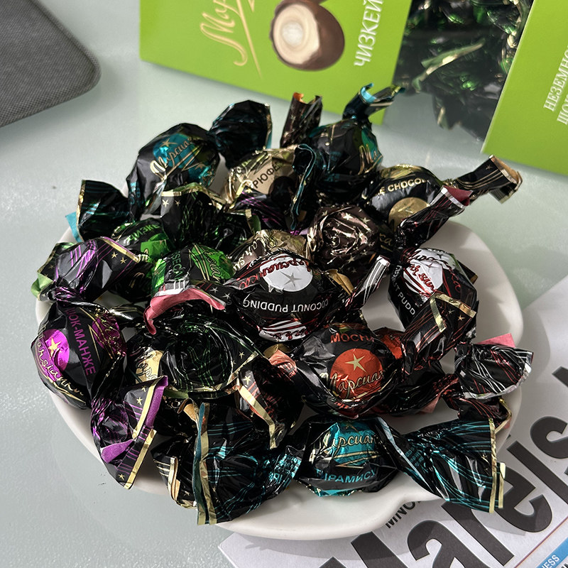 俄罗斯进口涅夫斯基黑美人巧克力奶油夹心糖果礼盒新年春节礼物,淘宝优惠券,粉丝福利购,淘宝优惠卷