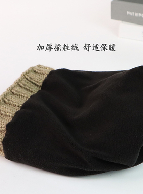 出口单秋冬季加绒毛线保暖帽子女